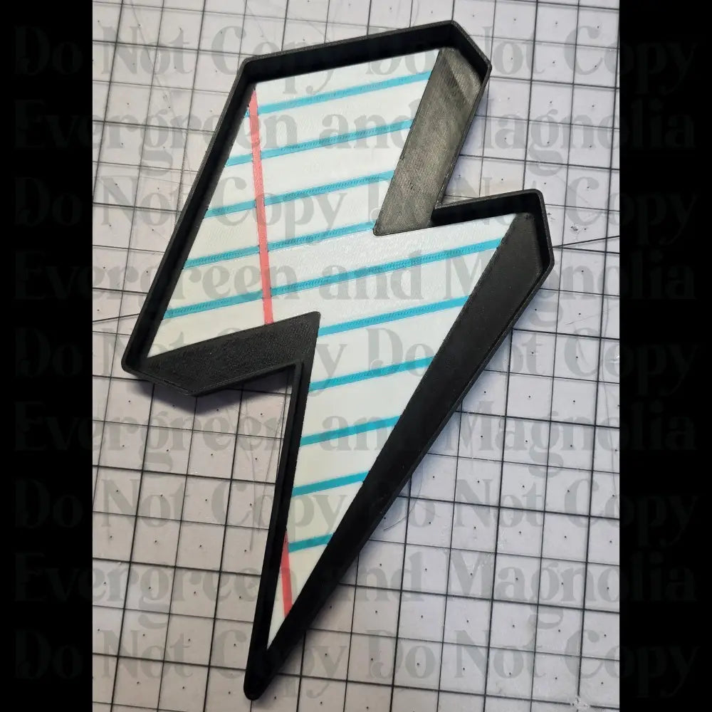 Paper Lightning Bolt Catch all Tray