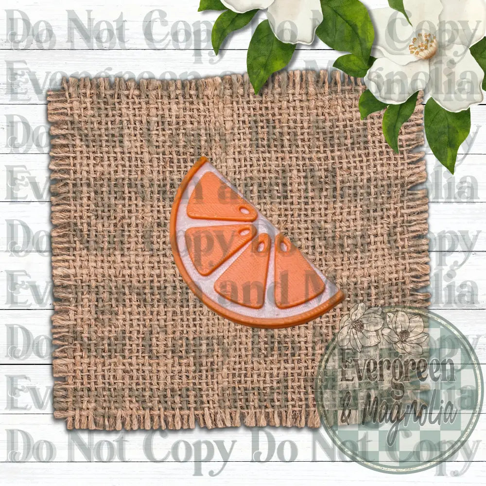 Orange Slice Charm