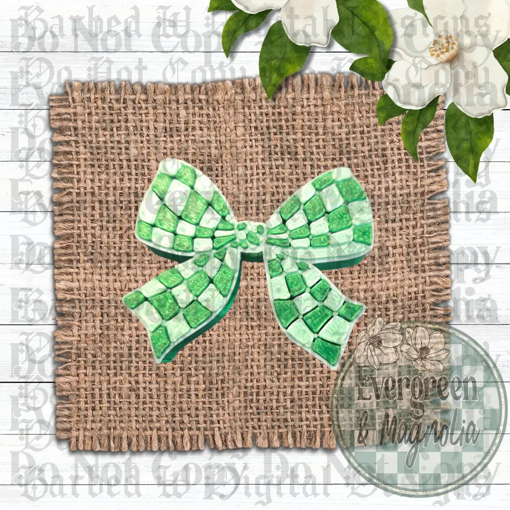 Green Checkered Charm