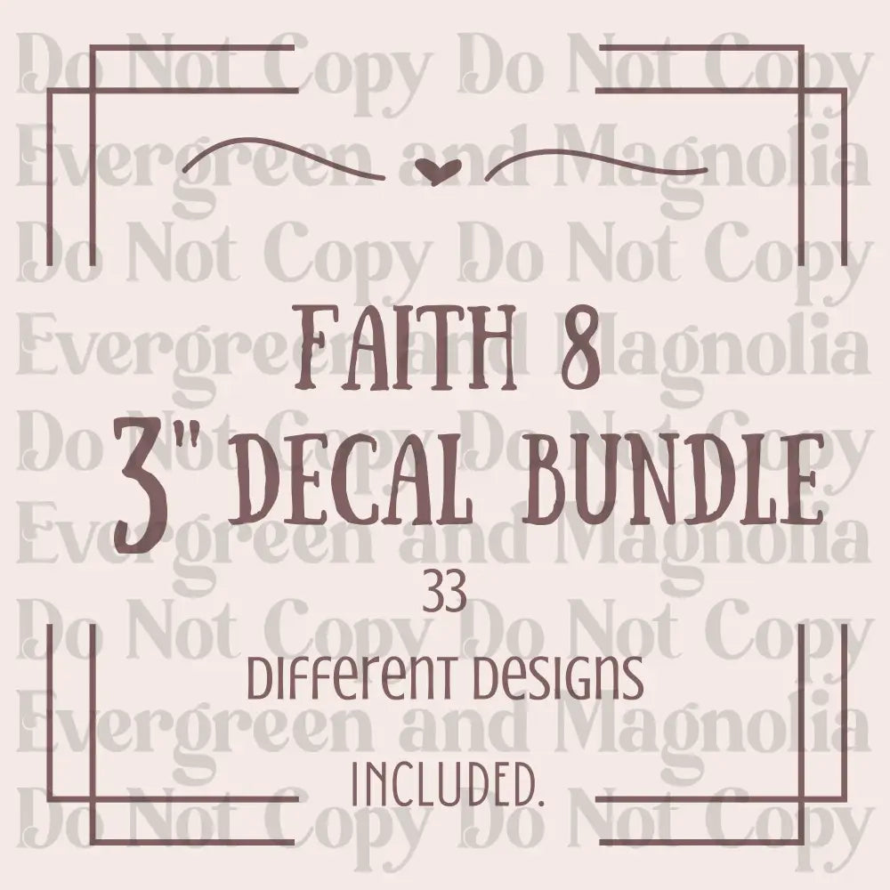 Faith Decal Bundle 8