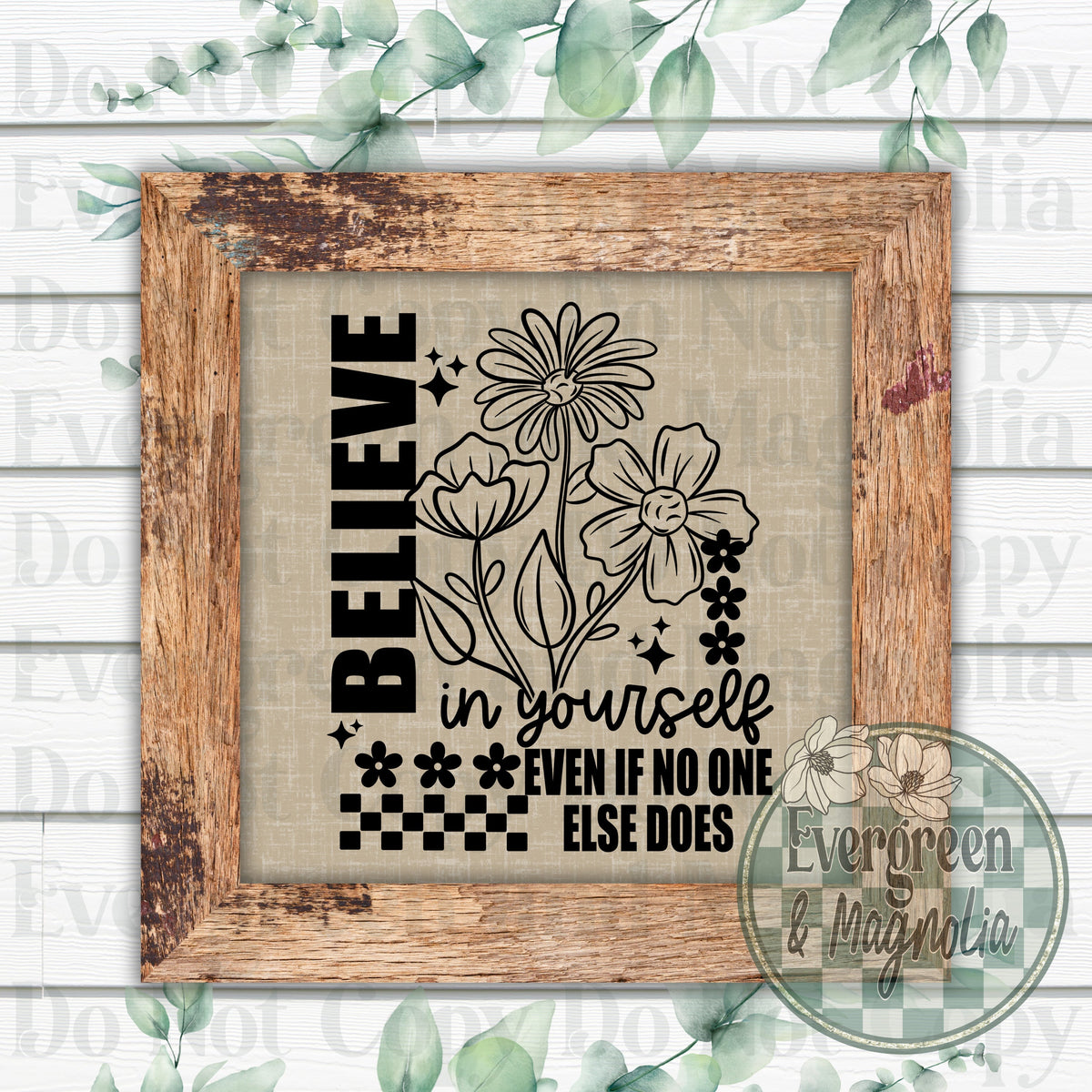 Believe in yourself (black)