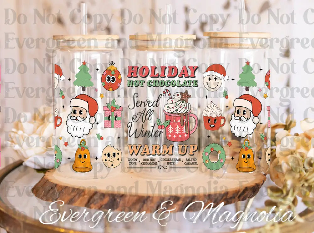 Christmas Hot Chocolate-Christmas ho ho-Retro Christmas-Top