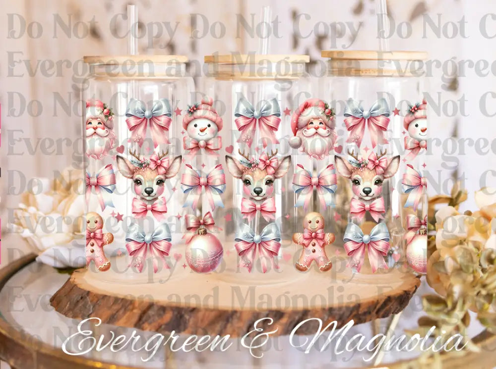 Christmas Santa-bow-Deer