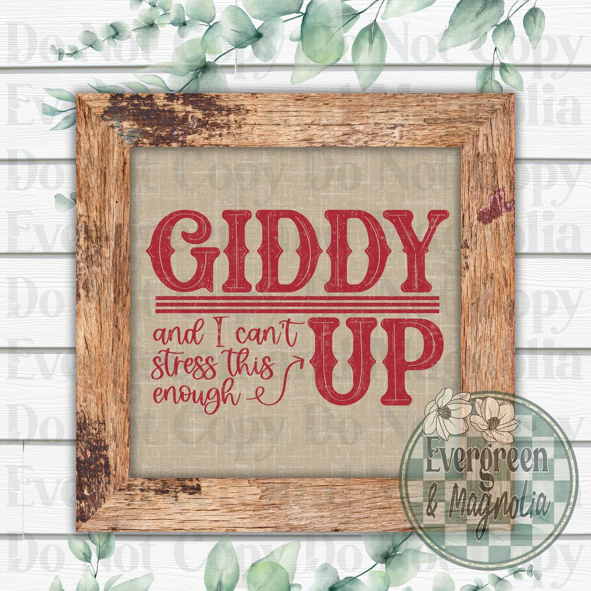 Giddy up (red)