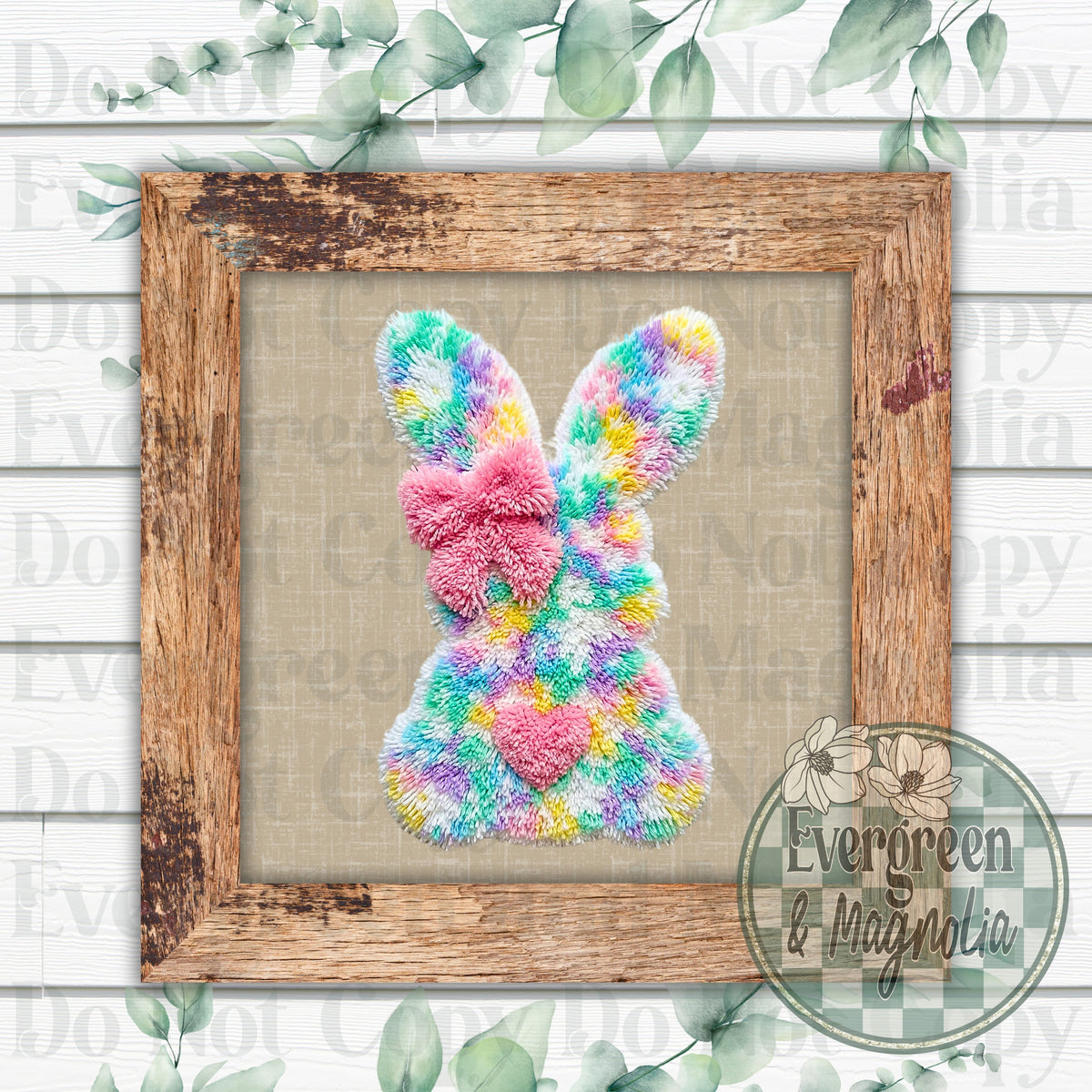 Latch hook easter bunny 1