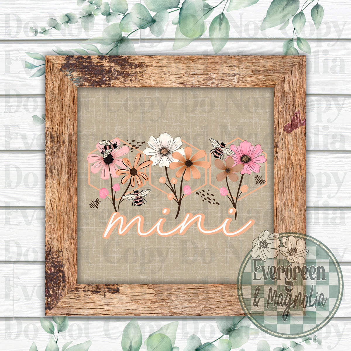 Mini floral and bee