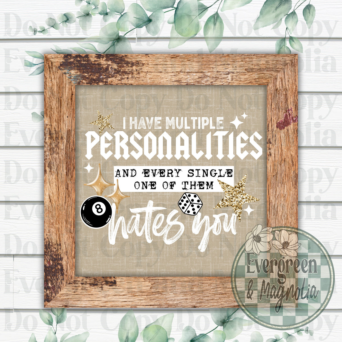 Multiple personalities (white)