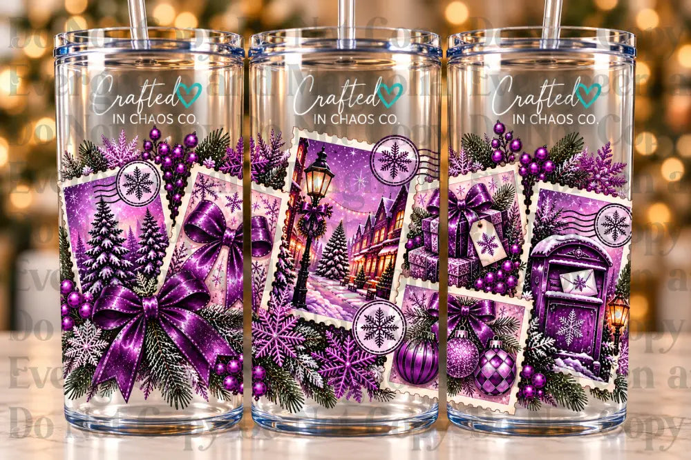 Purple Stamp CC