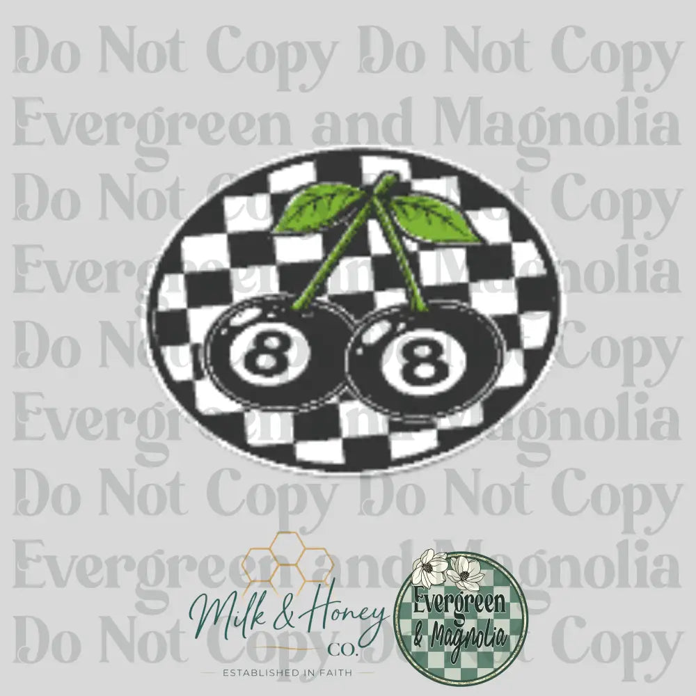 8 Ball Cherries 3D Collection