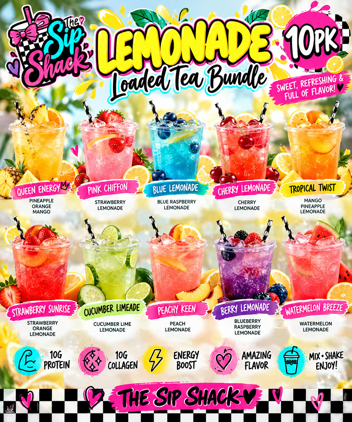 LEMONADE 10PK LOADED TEAS