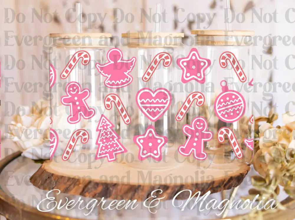 pink christmas treats