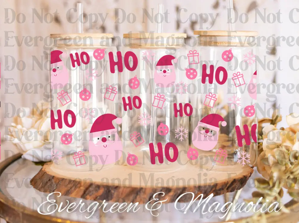 pink santa-hohoho
