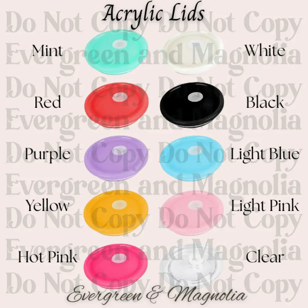Acrylic lids