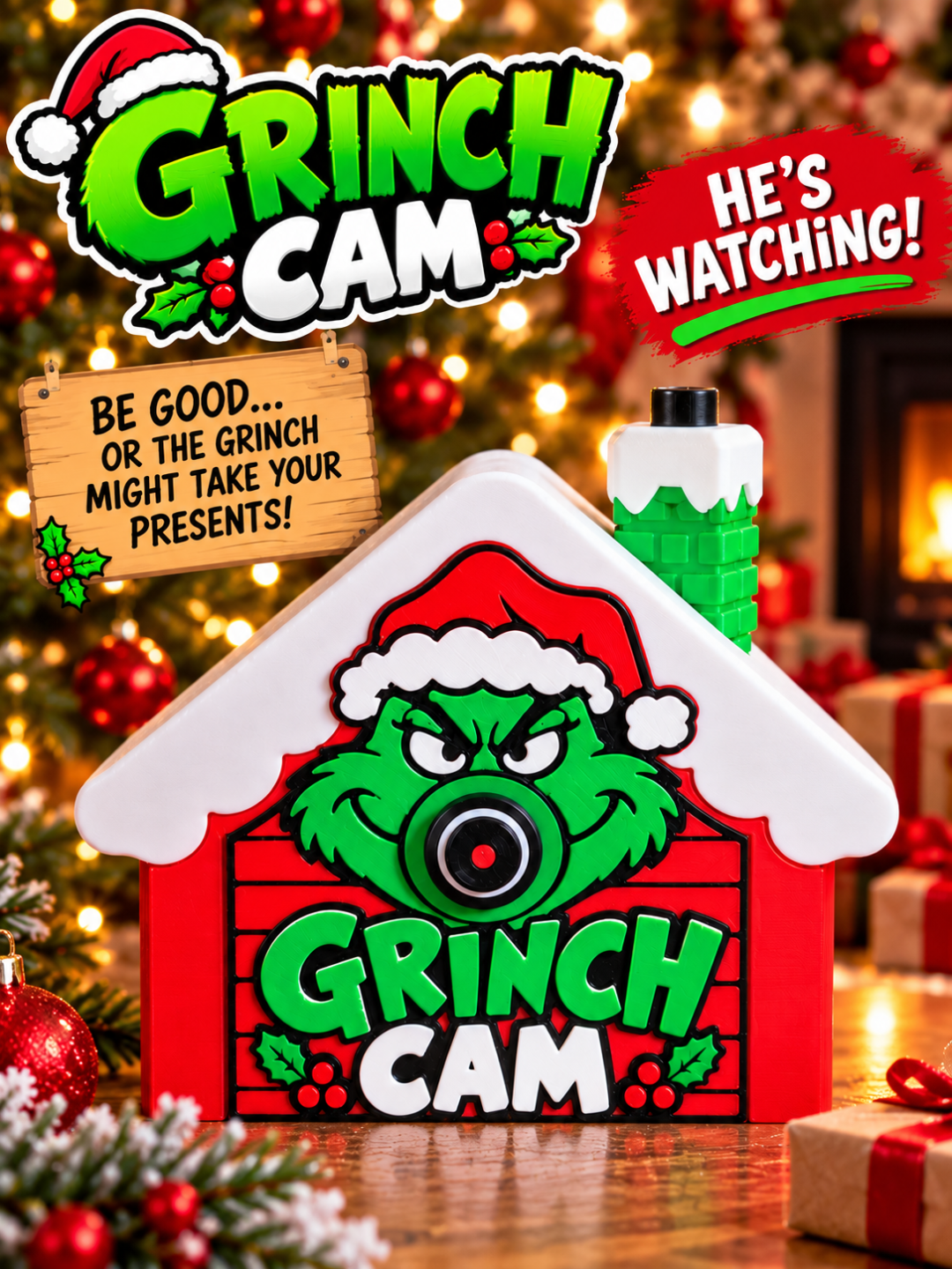 3D Printed Grinch Cam