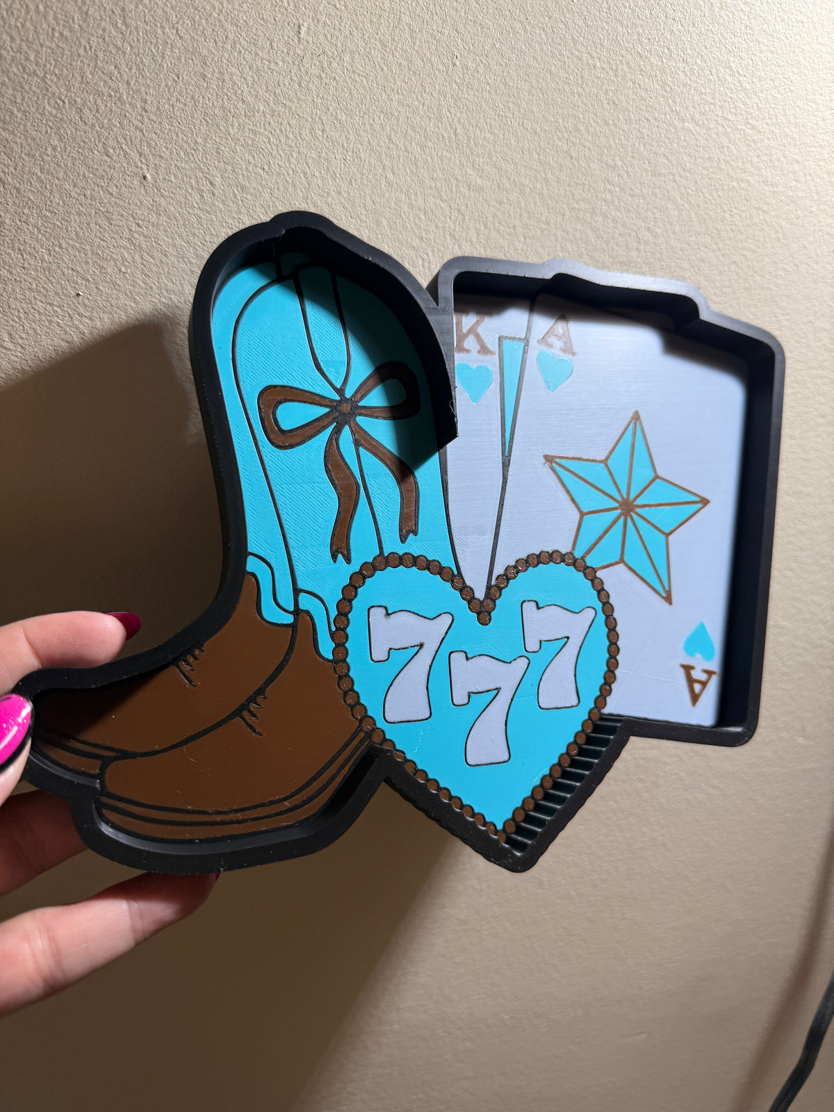 Western Boots, Cards Tray