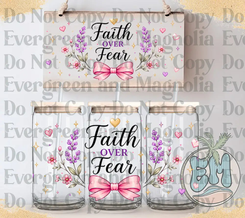 Faith over fear bow