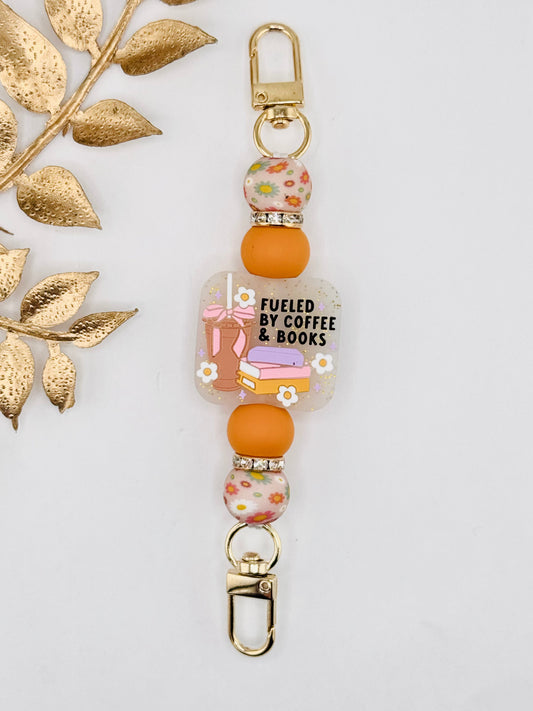 E-Reader Strap ~ Fueled Coffee and Books ~ Interchangeable