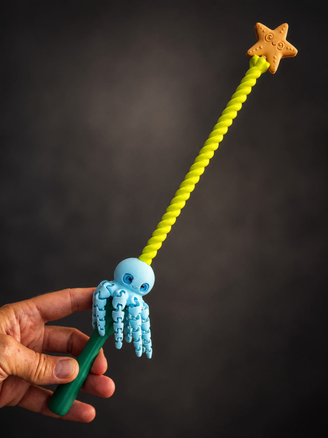 3D Spinning Octopus Wand