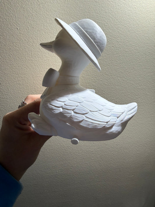 Goose w/Bonnet Sponge Holder