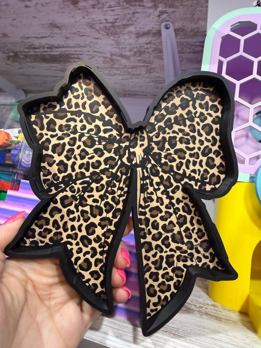 Leopard Bow Tray