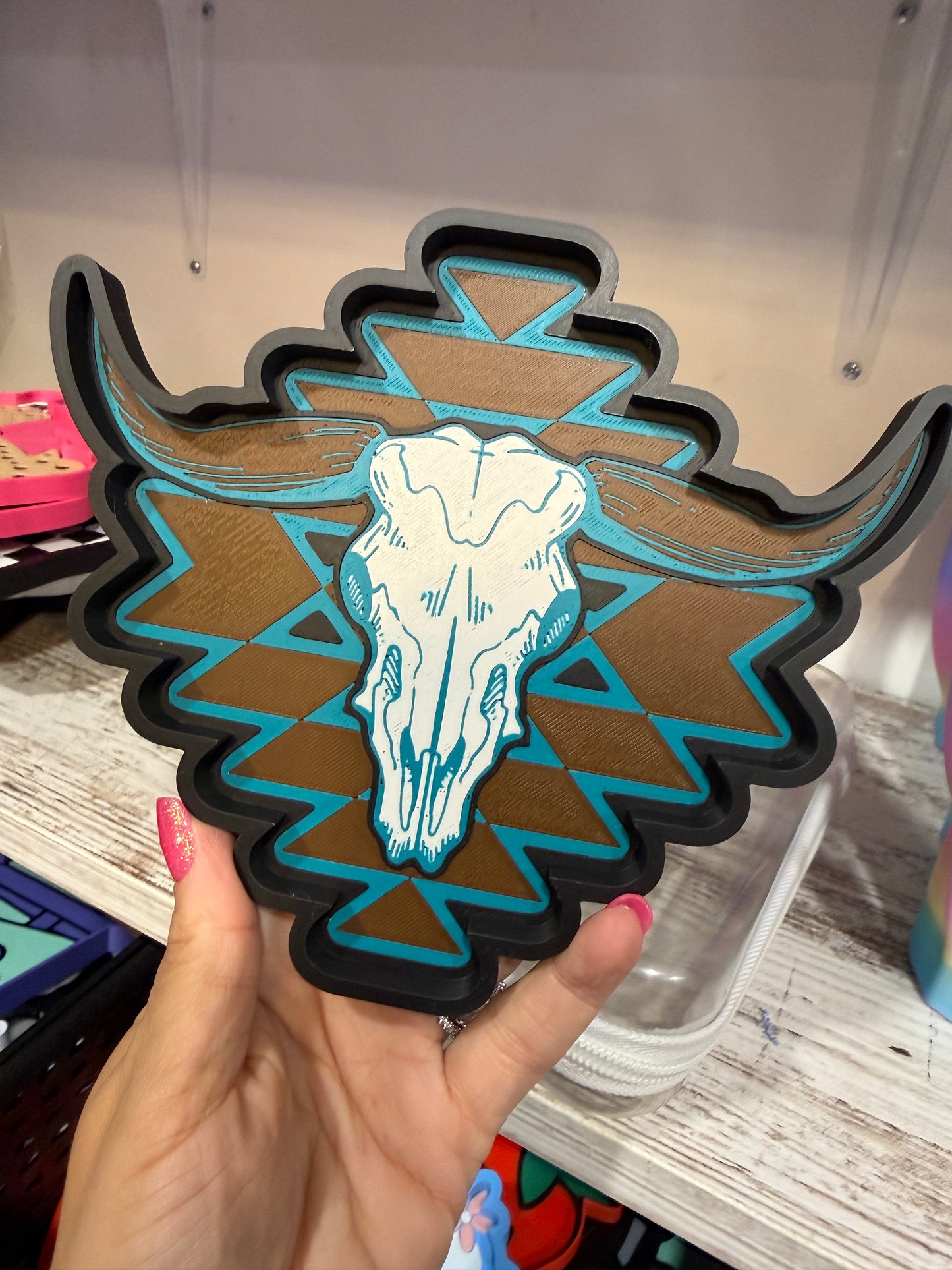 Bull Skull Tray