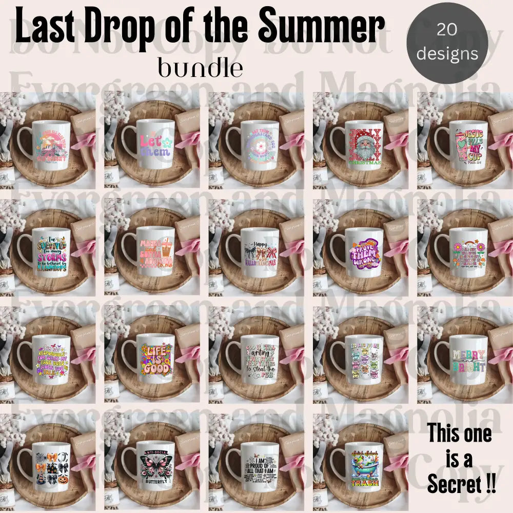 Last Drop of the Summer UVDTF Decal Bundle