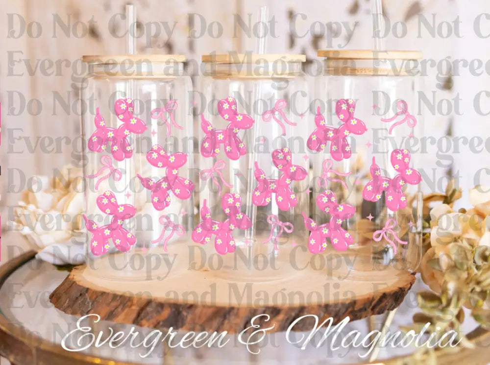 Pink balloon dogs 25