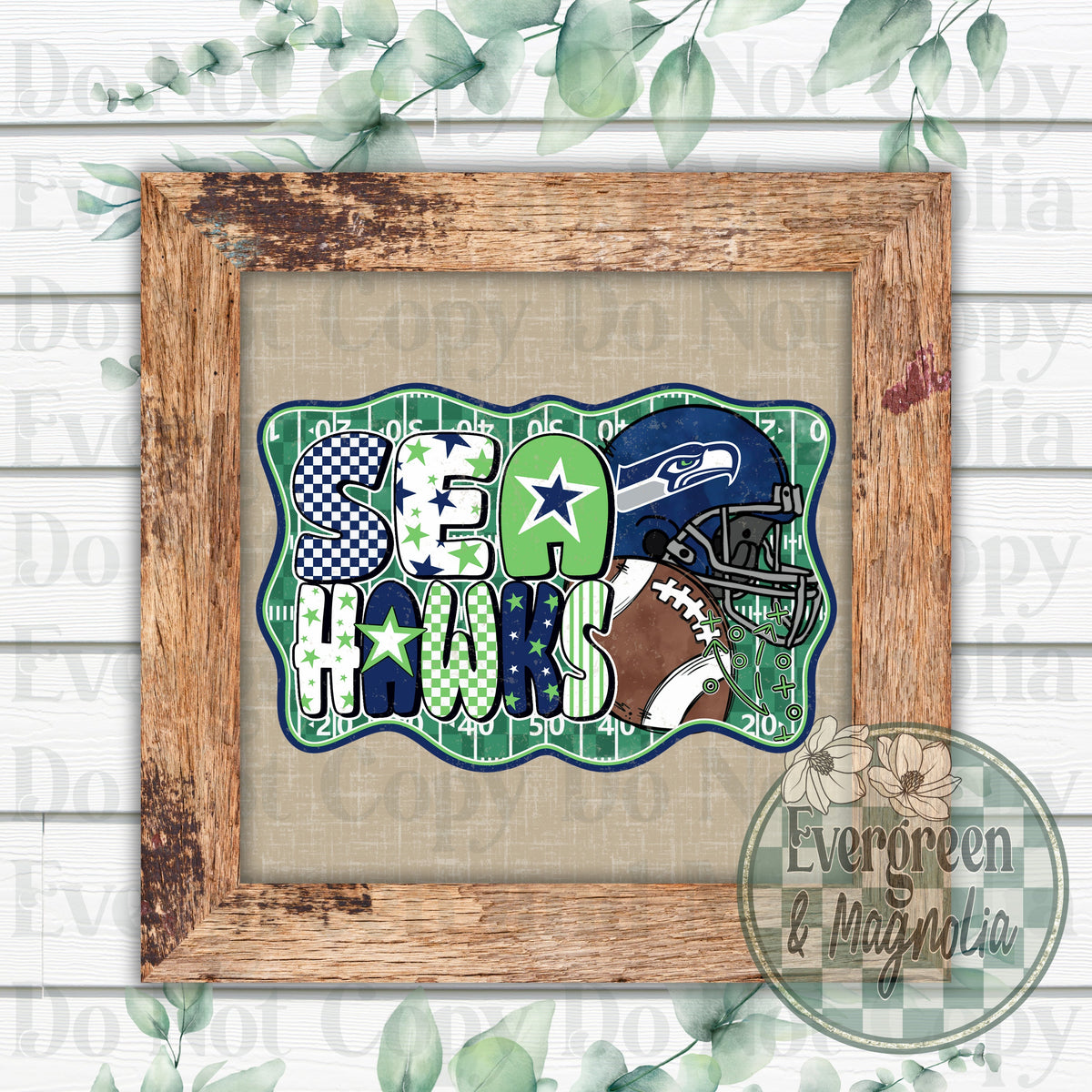 Seahawks football (distressed)