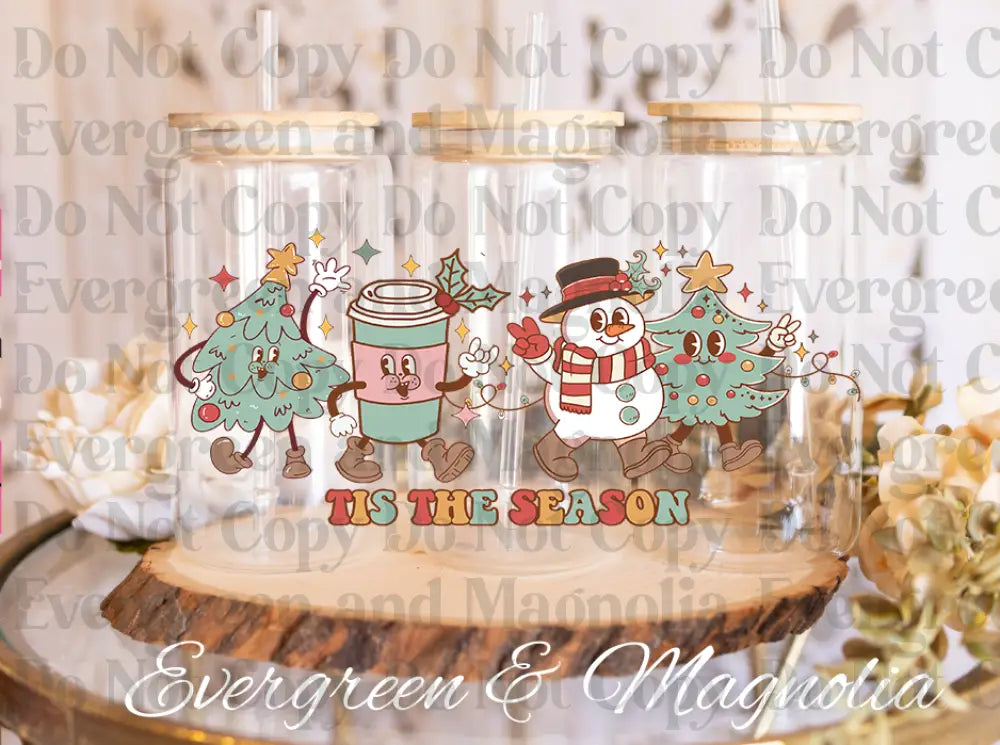 Tis the season retro cartoon